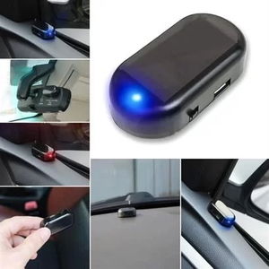 Tufeyo Deterrent Solar Charging Powerful Adhesive Illuminated Plastic Mini Fake Alarm For Car