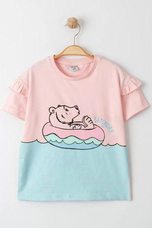 3-7 Years Printed Kids T-Shirt Pink-Blue - 624811.1576.