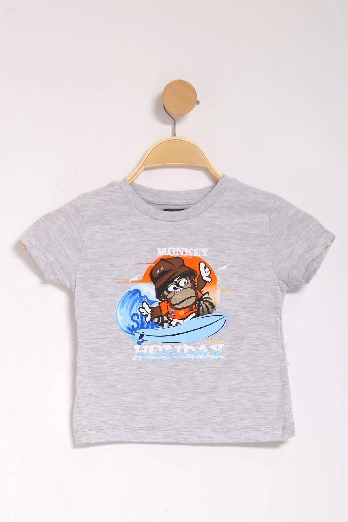 1-4 Years Printed T-Shirt Gray - 124034.1576.