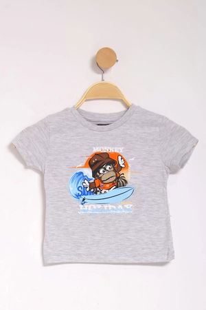 1-4 Years Printed T-Shirt Gray - 124034.1576.