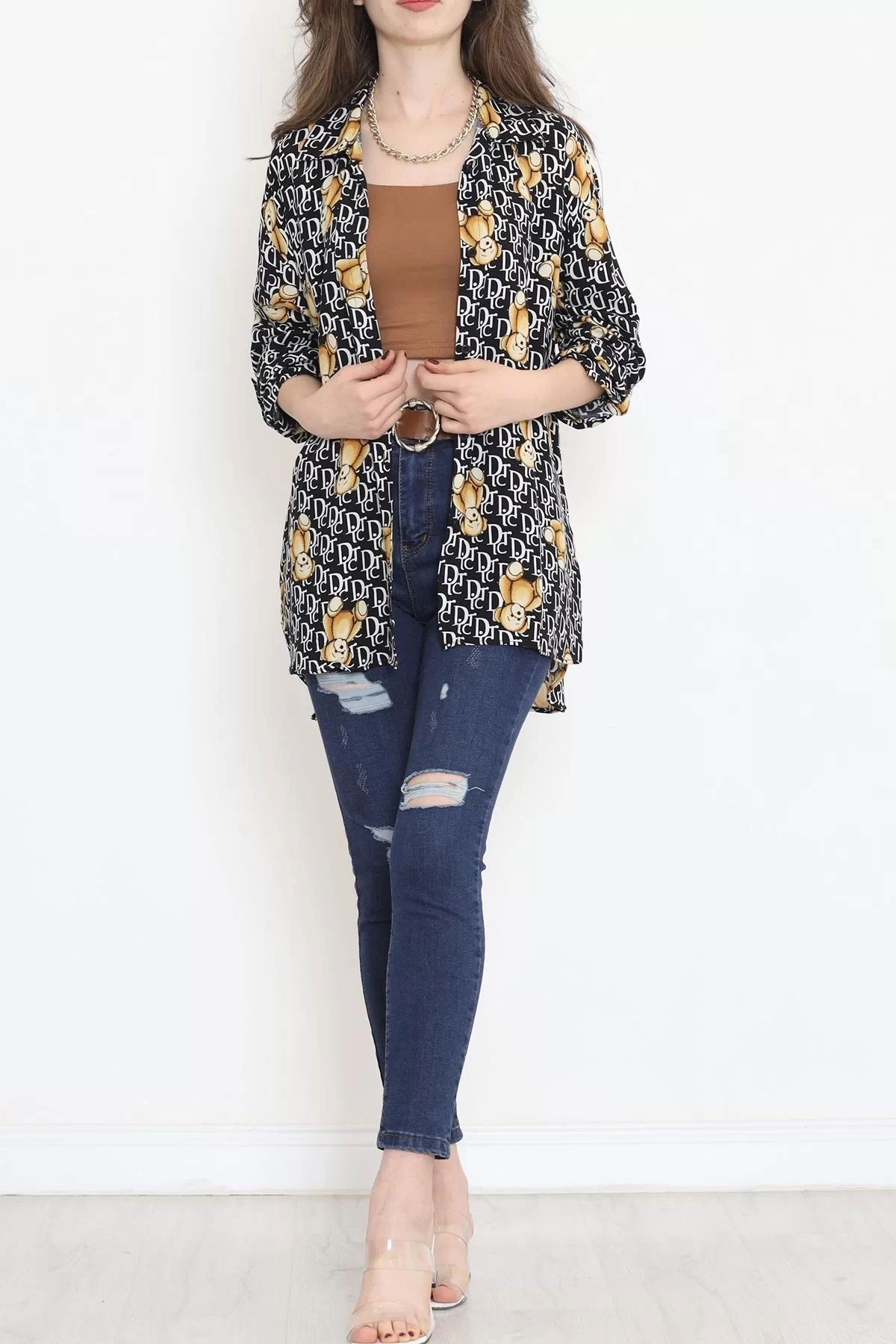 Viscose Patterned Shirt Black Patterned - 17112.701.