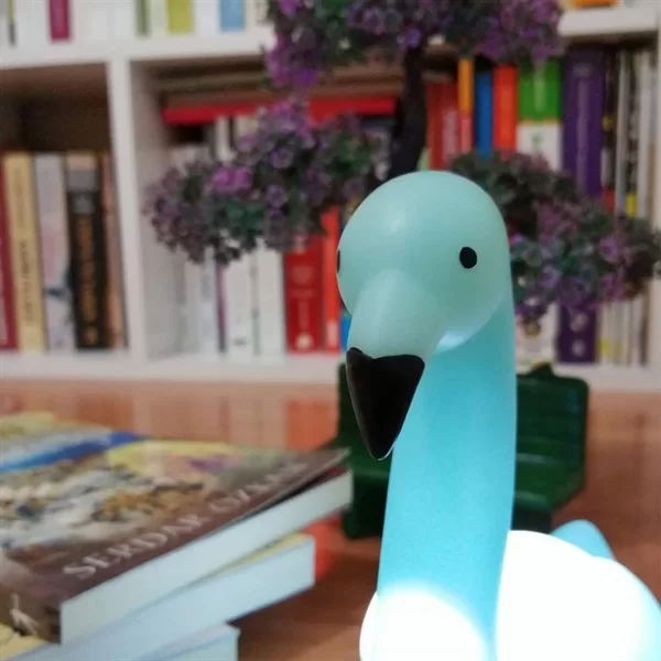 Tufeyo Decorative Battery Operated Swan Night Light Changing Color Under Light