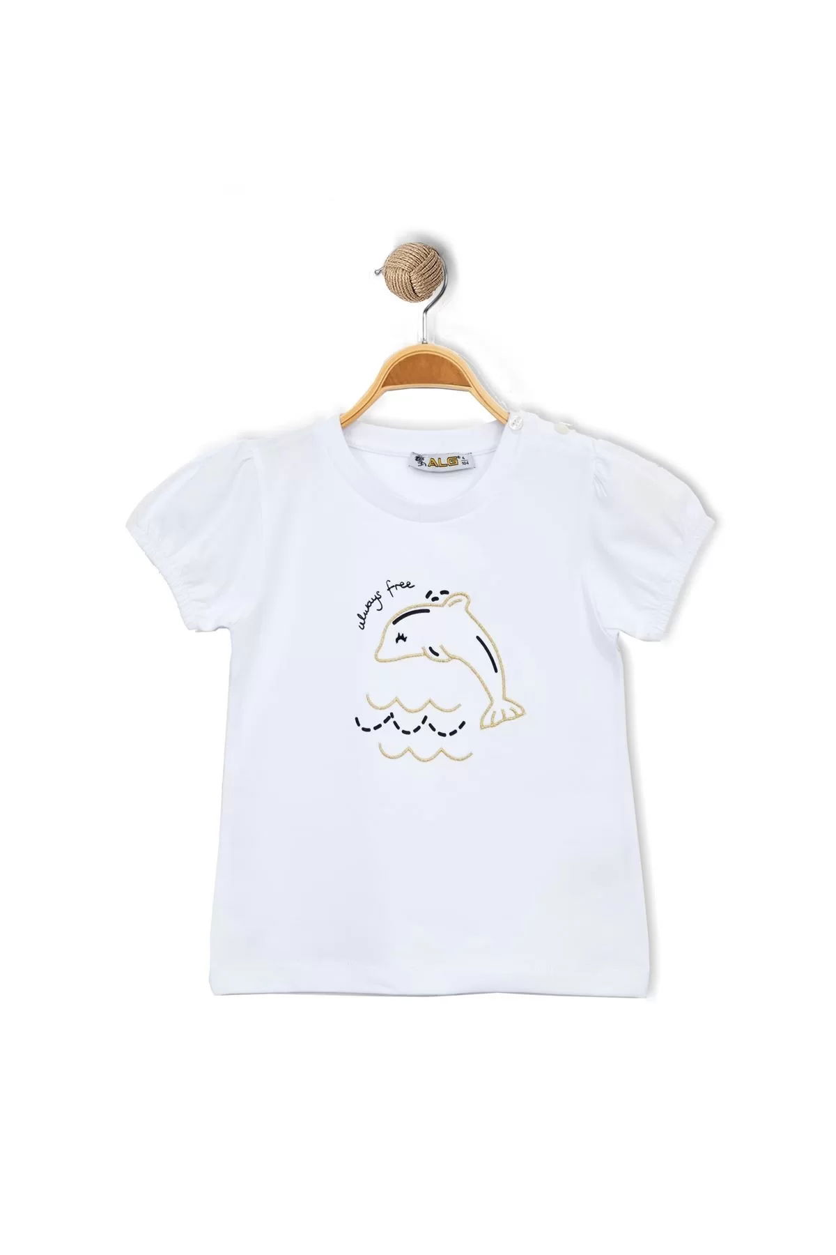 1-4 Years Embroidered T-shirt Whitegold - 524421.1576.