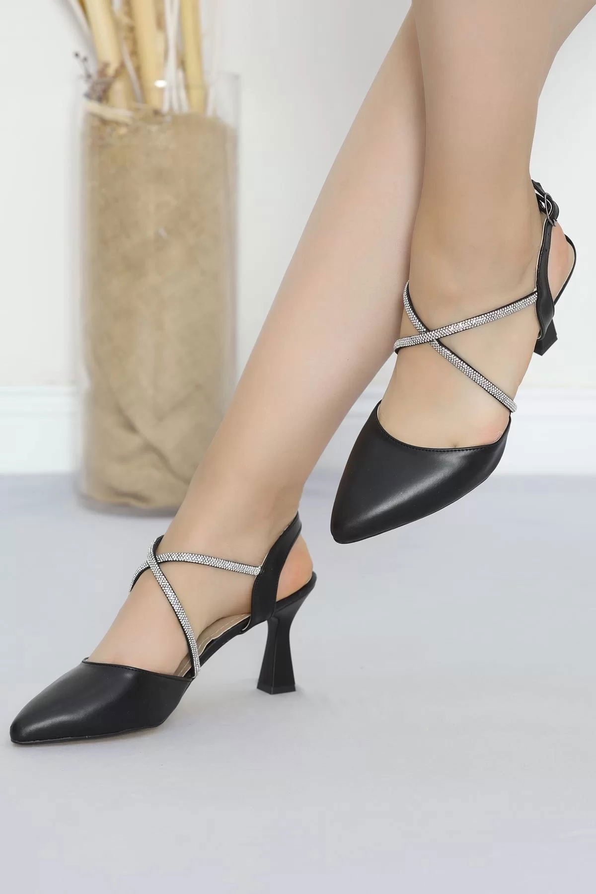 7 Cm Heeled Shoes Black - 18819.264.