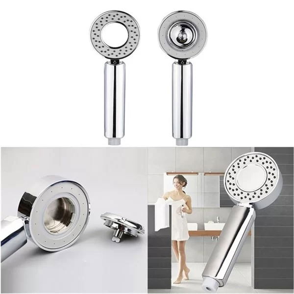 Tufeyo Double Sided High Pressure Water Flowing Shower Head with Shampoo Reservoir