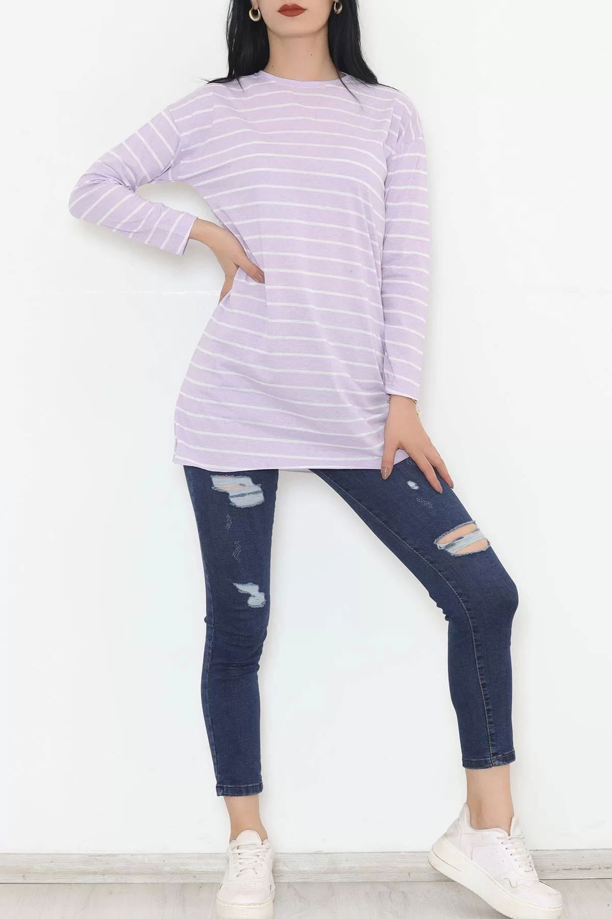 Striped Tunic Lilac - 11313.1567.