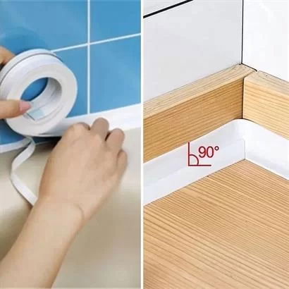 Tufeyo Waterproof Bathroom Kitchen Sink Bathtub Insulation Strip Tape, Sink Edge Tape 3.2 Mt X 38 Mm