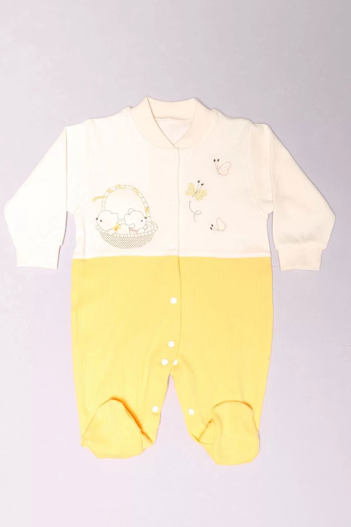 1-6 Month Baby Jumpsuit Ekrusarı - 02256.1803.