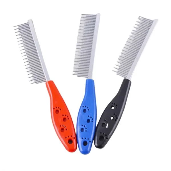 Tufeyo Hair Remover Cat Dog Comb Single Sided Metal Toothed Pet Grooming Brush