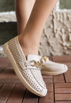 Tawin Beige Skin Babet Shoes