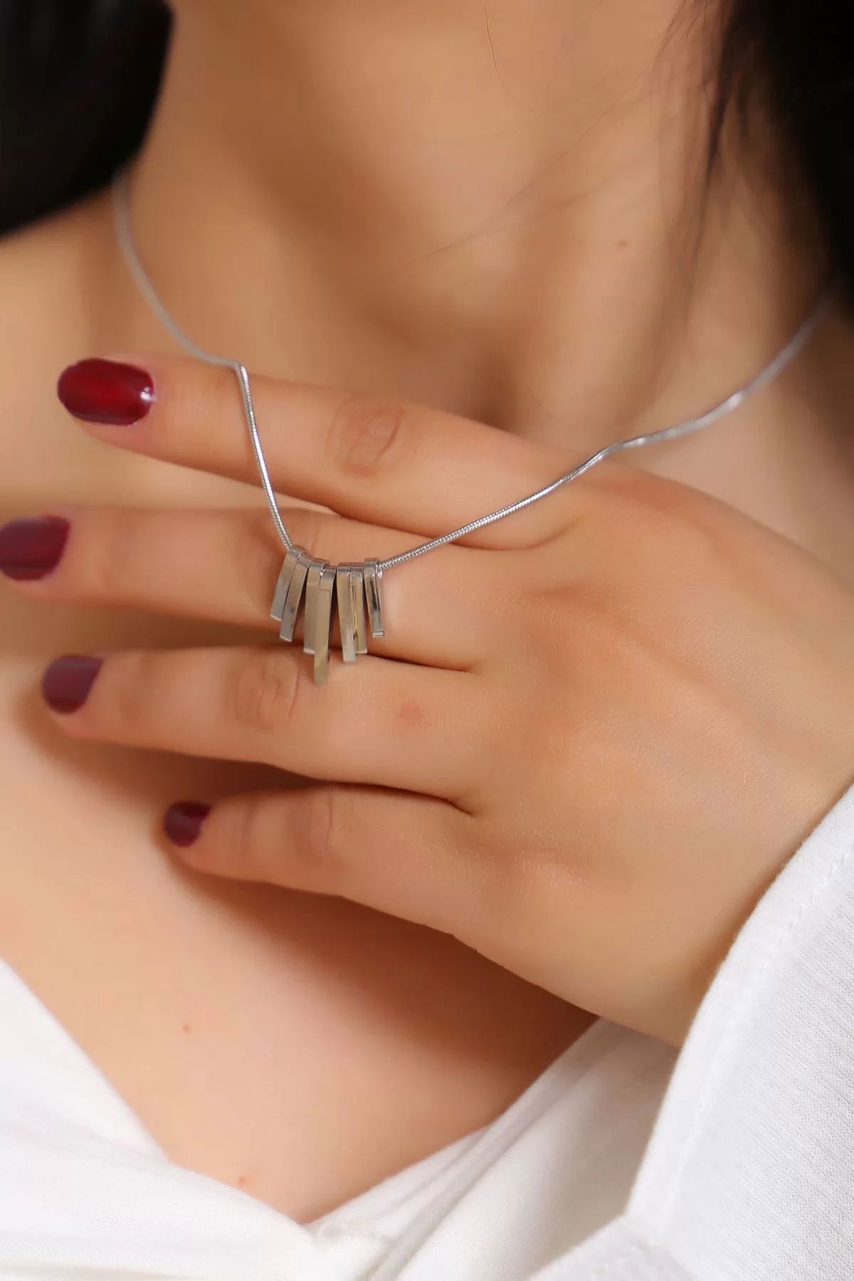 Steel Necklace Silver2 - 18189.1805.