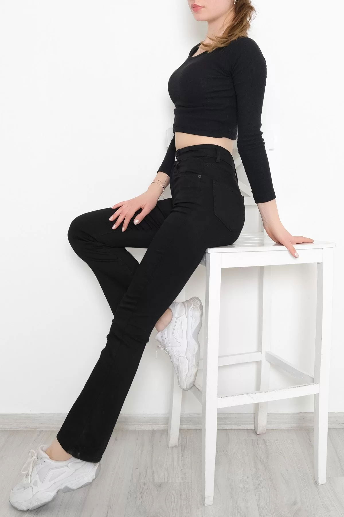 Flared Fade-Free Jeans Black - 1248.1431.