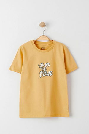 3-7 Years Printed Kids T-Shirt Mustard - 224258.1576.