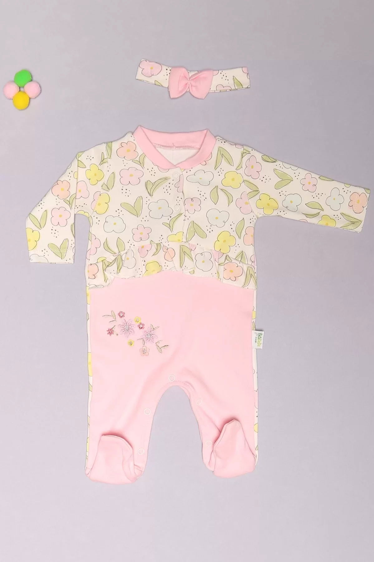 3-12 Months Baby Jumpsuit Pink - 01206.1803.