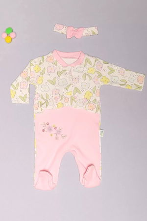 3-12 Months Baby Jumpsuit Pink - 01206.1803.