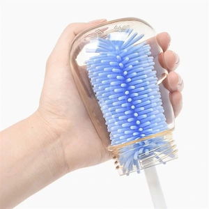 Tufeyo Silicone Tipped Extra Soft Bristle Sturdy Jar, Glass, Bottle and Baby Bottle Cleaning Brush