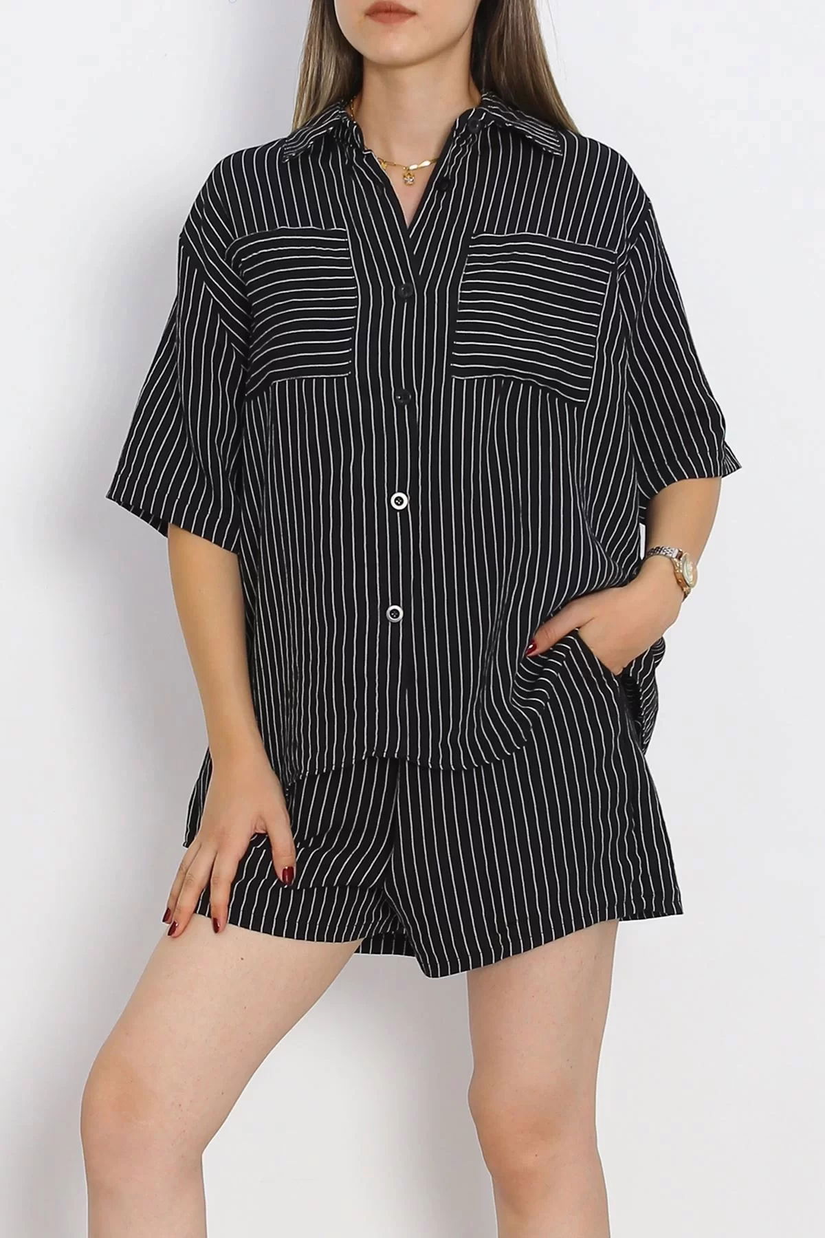 Oversize Shorts Set Black - 18943.1247.