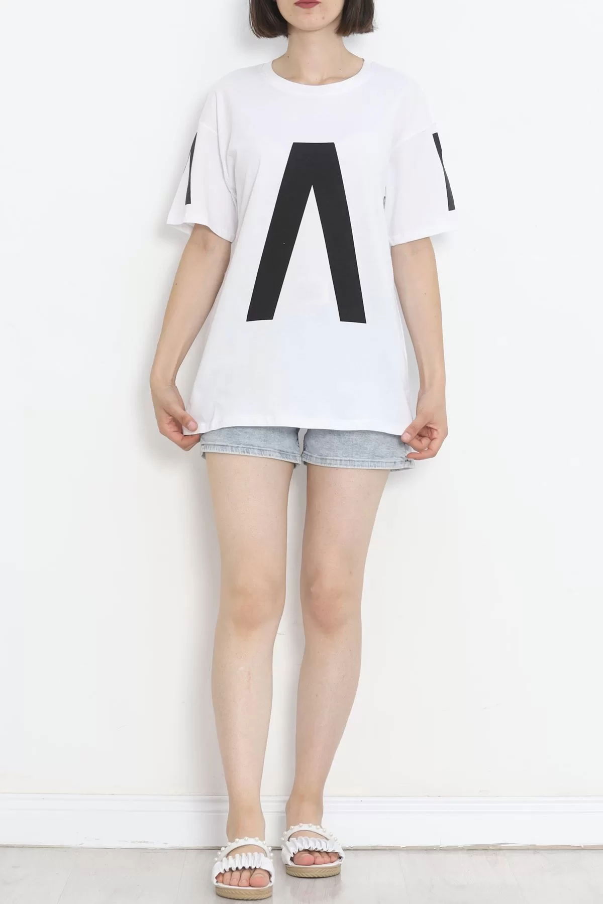 Printed T-shirt White - 18867.1005.