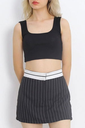 Thick Strap Crop Tank Black - 18765.1723.