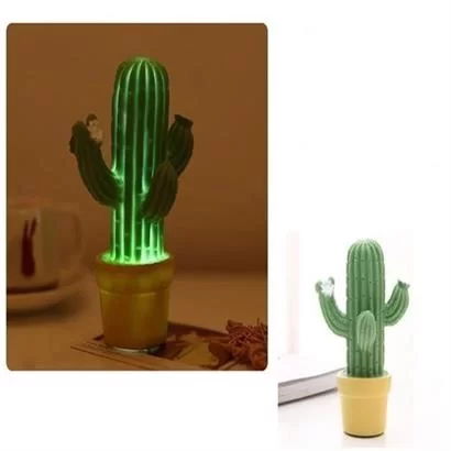 Tufeyo Mini Cactus Decorative Battery Powered Led Table Night Light Lighting