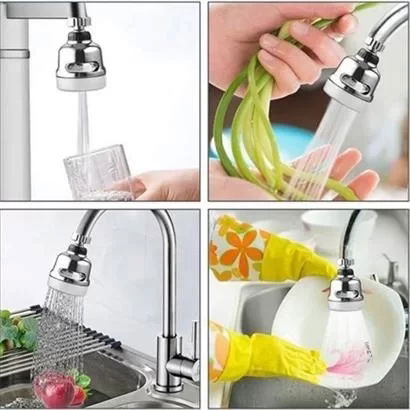 Tufeyo 360-degree Rotatable 3-Stage Saving Faucet Head