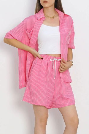 Oversize Shorts Set Pink - 18943.1247.