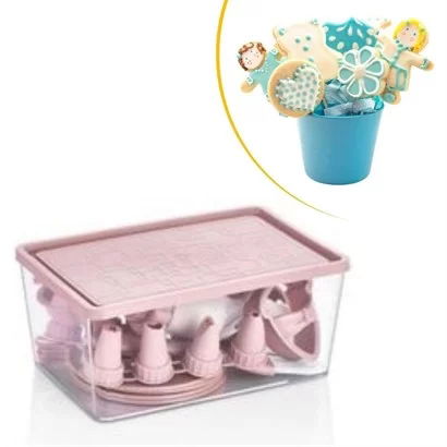 Tufeyo 22 Piece Plastic Easy to Use Cake Shaped Cookie Set