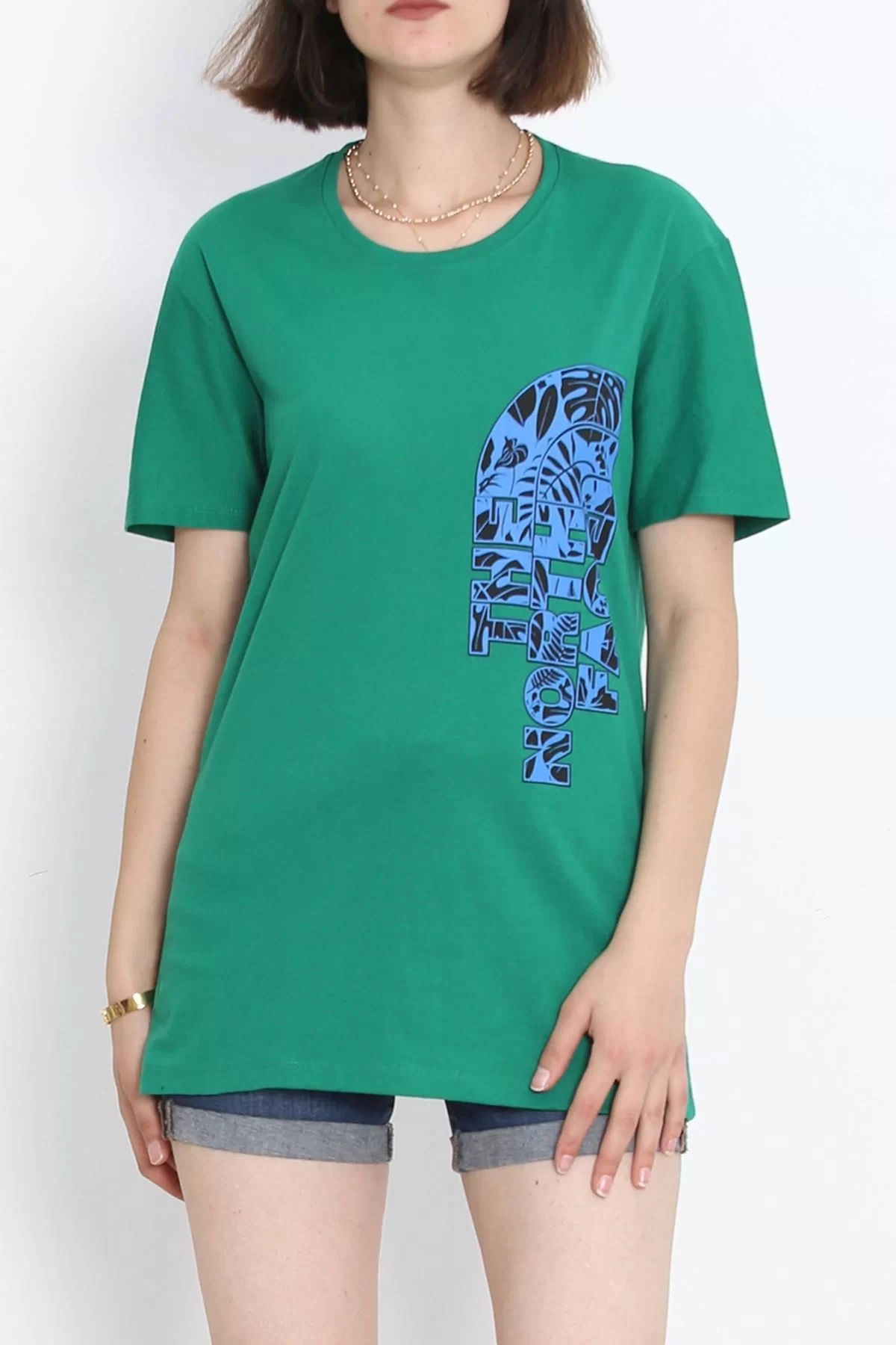 Printed T-shirt Dark Green - 17376.1778.