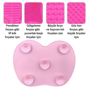 Tufeyo Practical Easy Makeup Brush Cleaning Mat Apparatus Tool Small