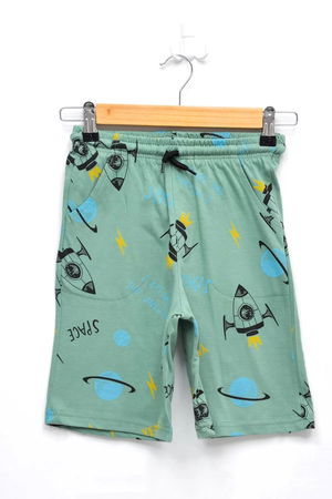 3-7 Years Printed Shorts Mint - 224178.1576.