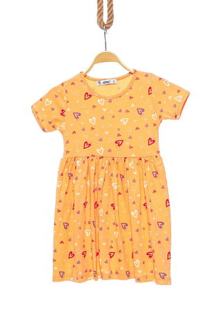 5-8 Years Printed Dress Salmon - 624159.1576.