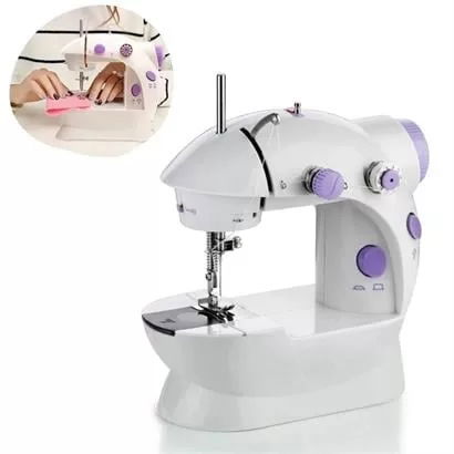 Tufeyo Practical Portable Electric Or Battery Travel Type Speed Adjustable Stepped Sewing Machine