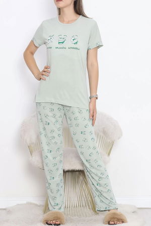 Poliviskon Crew-Neck Pajama Set Koyumint1 - 301.1287.