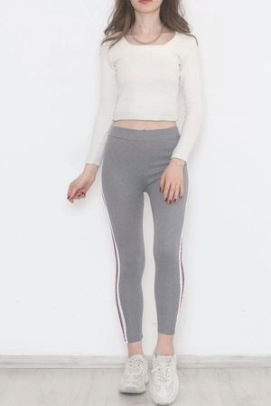 Double Stripe Ribbed Leggings Grikred - 9948.1567.