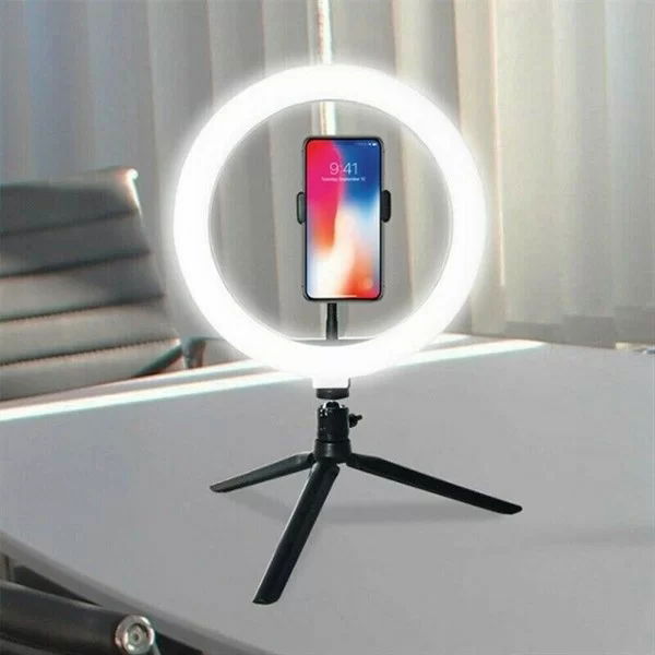 Tufeyo 10inch 26cm Youtube Instagram Tiktok Selfie Studio Video Photo Ring Light Tripod Led Hal