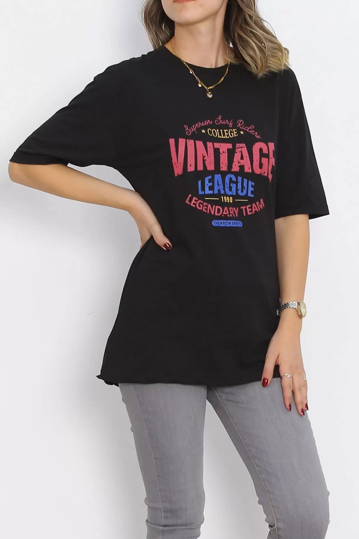 Printed T-shirt Black - 16832.1567.