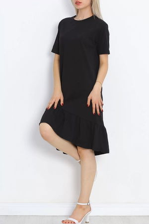 Ruffled Dress Black - 15868.1567.