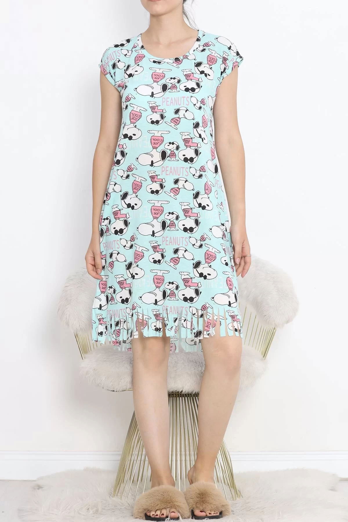 Printed Rotation Tasseled Dress Bebemavi - 263.1287.