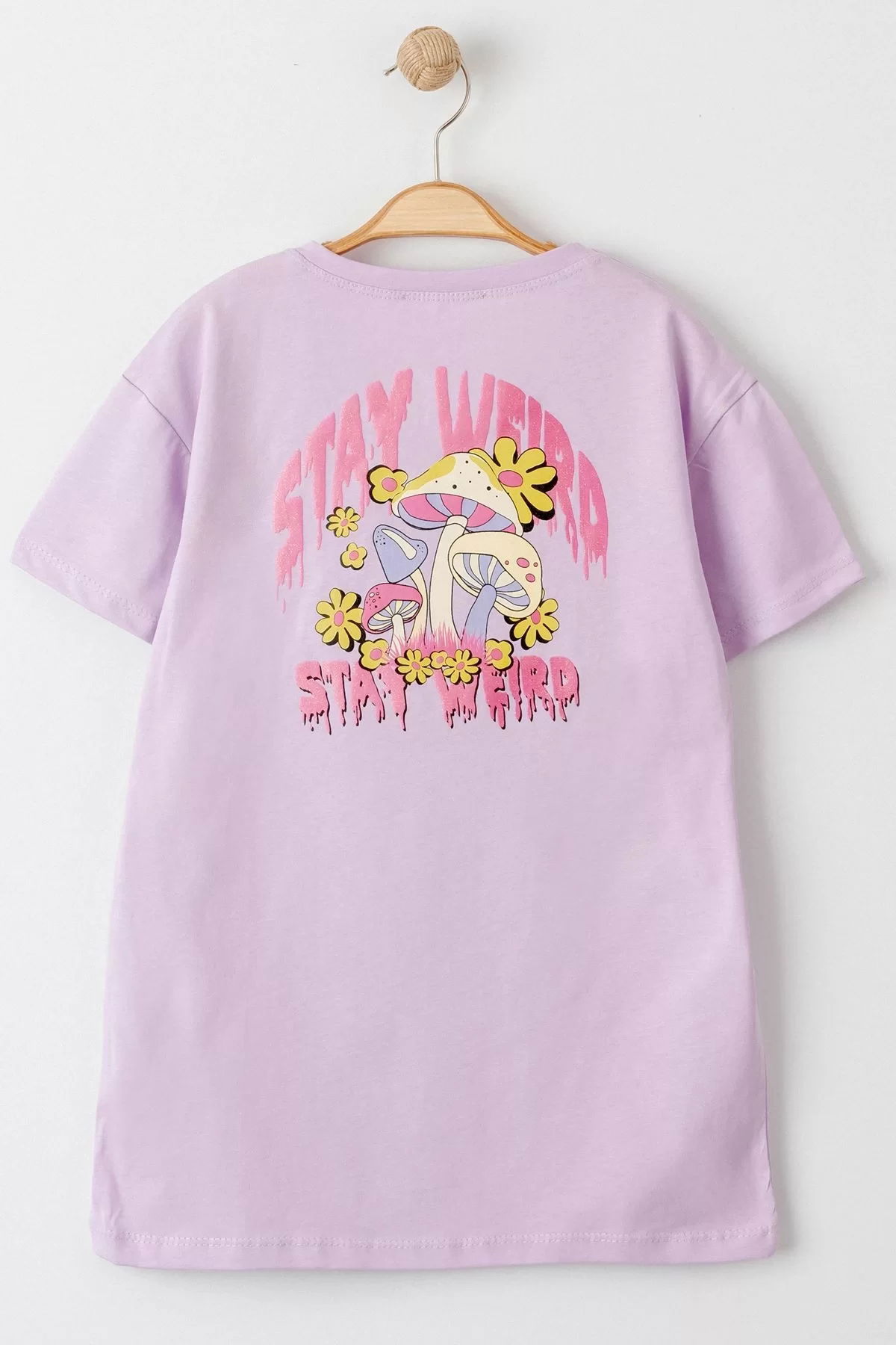 8-12 Years Printed Kids T-Shirt Lilac - 724070.1576.