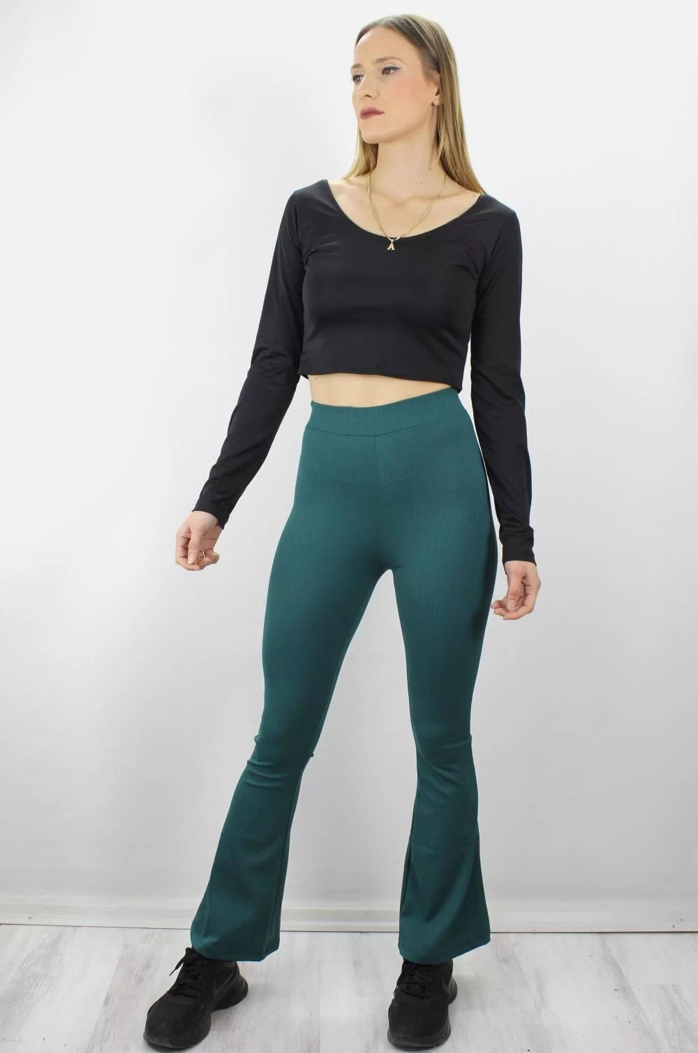 Flared Leggings Green - 1634.1250.