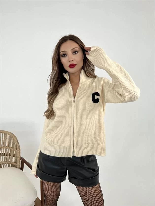 3907 Knitwear Cardigan-cream