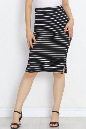 Striped Camisole Skirt Black - 18905.1567.