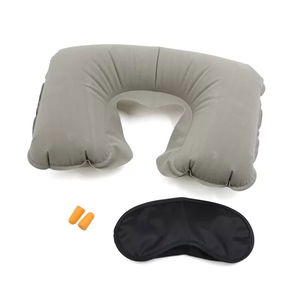 Tufeyo Triple Travel Set Inflatable Pillow Eye Patch Ear Plugs