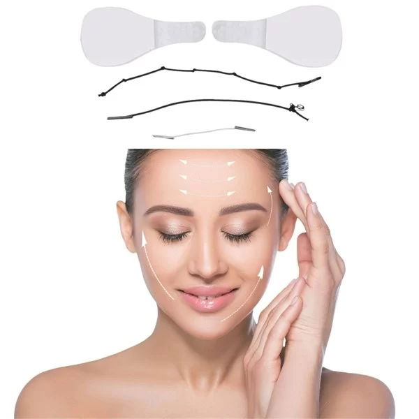 Tufeyo 40 Pcs Rubberized Face Eyebrow Eye Neck Lifting Lifting Bands