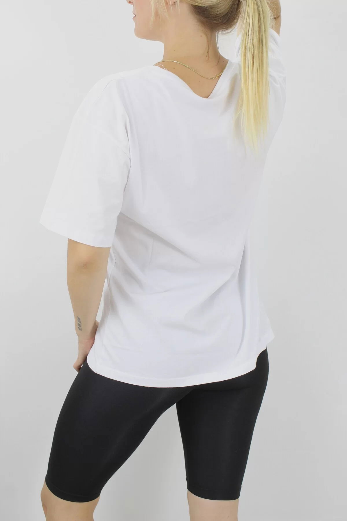 Face Printed T-Shirt White - 144.075