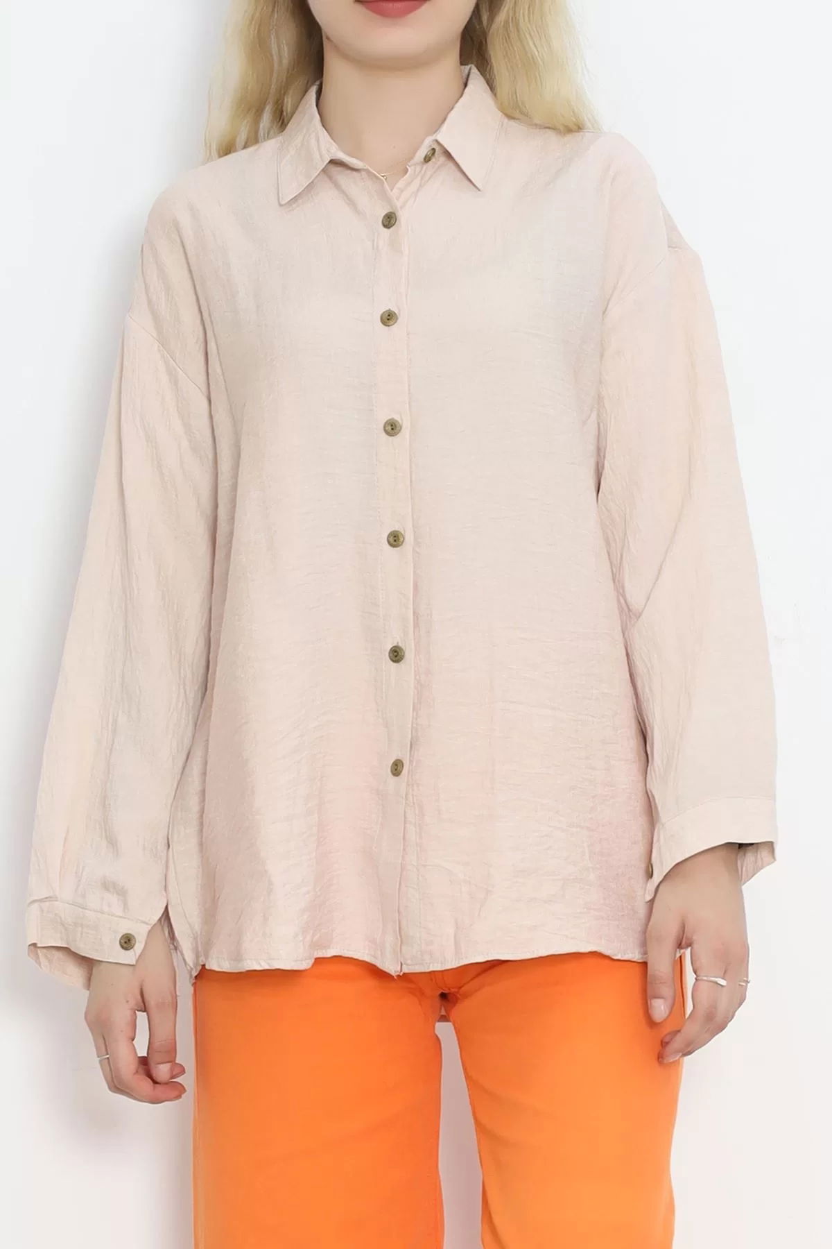 Oversize Shirt Beige - 18670.701.