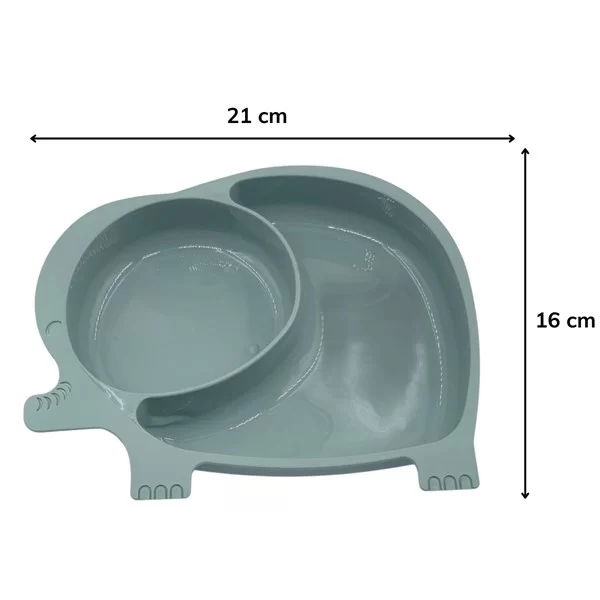 Tufeyo Cute Elephant Model Patterned Food Baby Food Container Divided Plate For Baby And Child