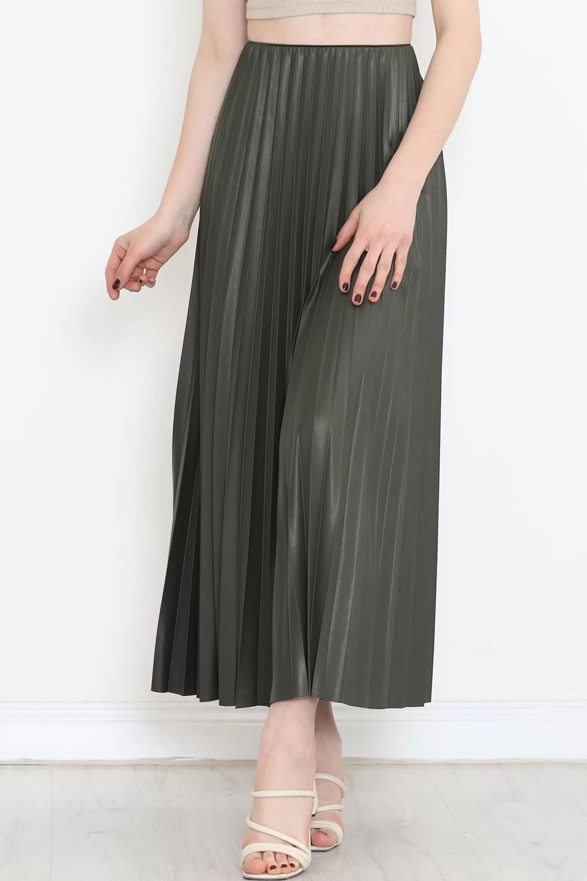 Pleated Skirt Khaki - 20257.1778.