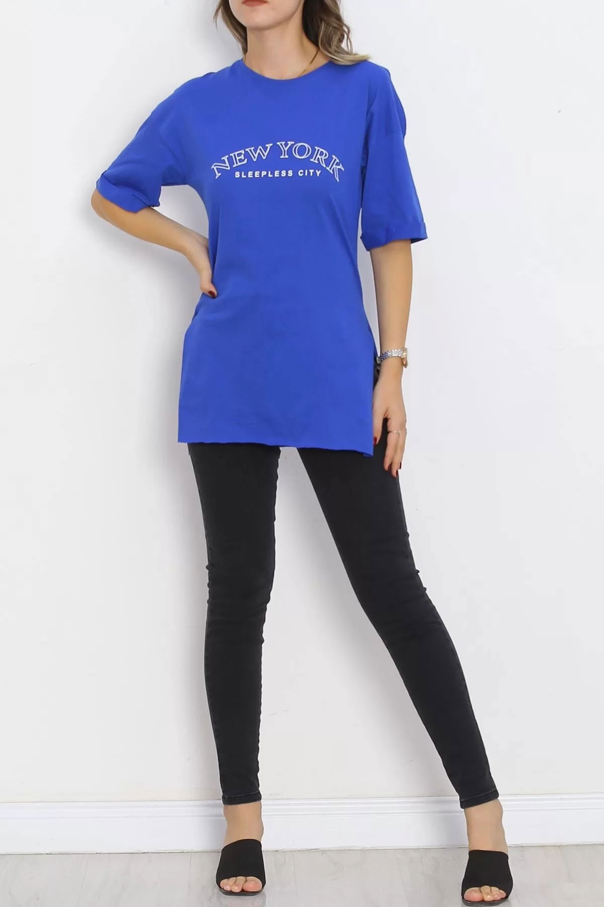 Printed Double Sleeve T-Shirt Saks - 16560.1567.