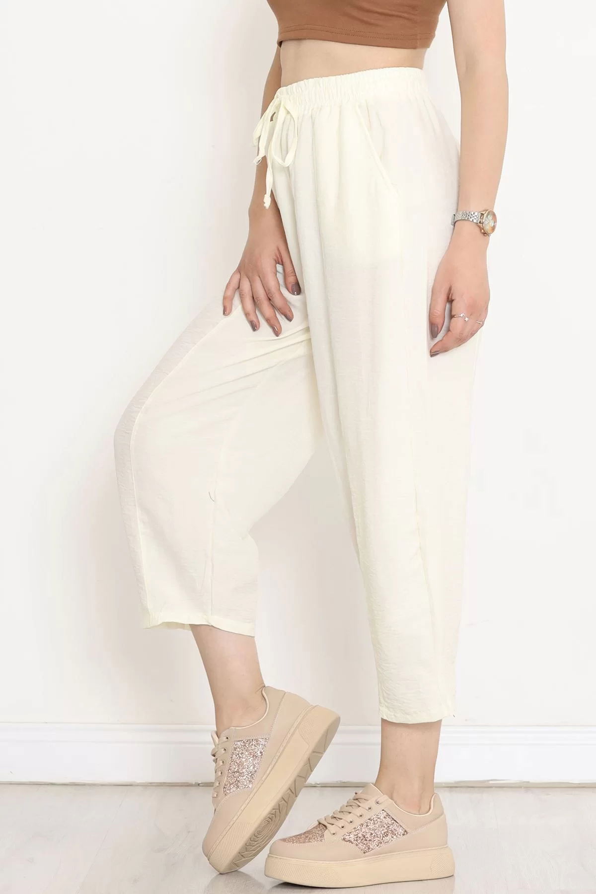 Çımalı Shalwar Pants Light Yellow - 320.1247.